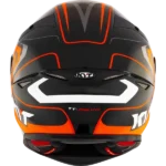 KYT TT Revo Overtech Black Orange Gloss Full Face Helmet