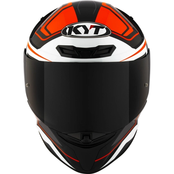 KYT TT Revo Overtech Black Orange Gloss Full Face Helmet