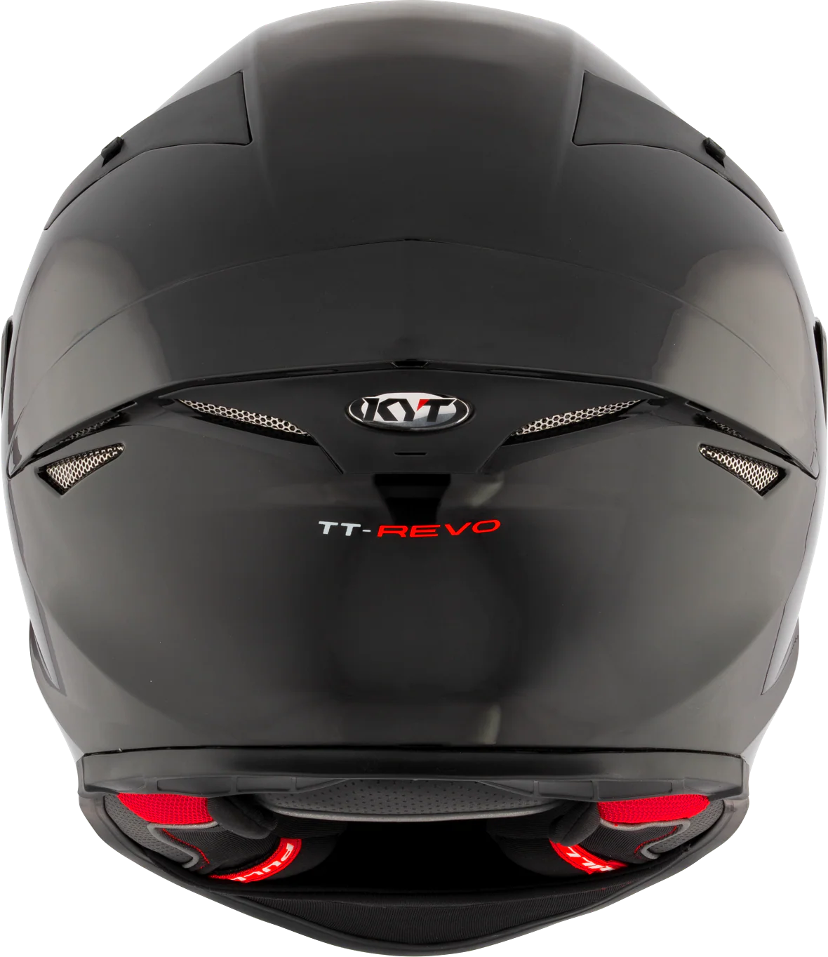 KYT TT Revo Plain Gloss Black Full Face Helmet