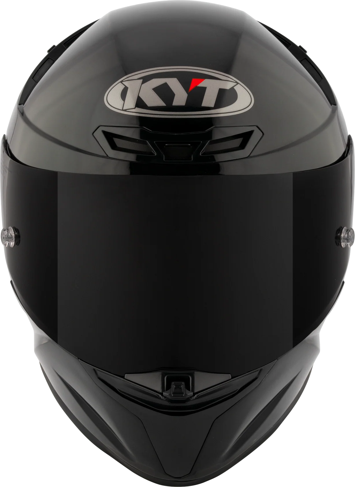 KYT TT Revo Plain Gloss Black Full Face Helmet