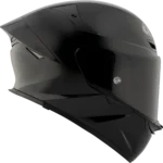 KYT TT Revo Plain Gloss Black Full Face Helmet