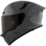 KYT TT Revo Plain GRL Grey Gloss Full Face Helmet
