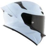 KYT TT-Revo Plain Sea Blue Gloss Helmet