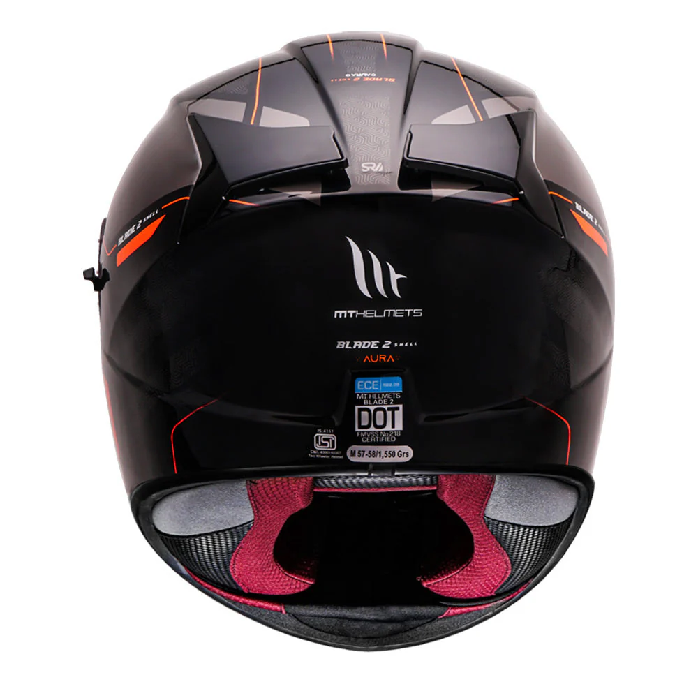 MT Blade 2 SV AURA Gloss Fluro Orange Helmet
