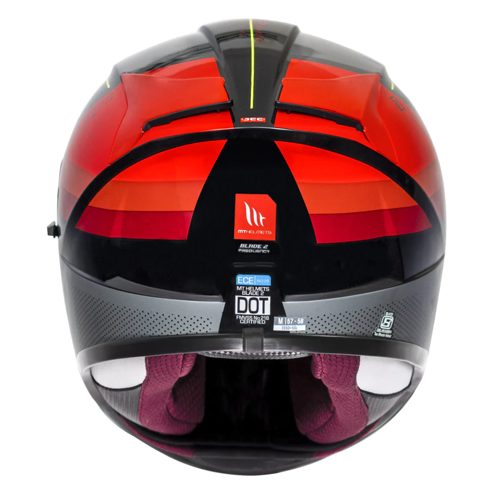 MT Blade 2 SV FREQUENCY Gloss Fluro Red Helmet