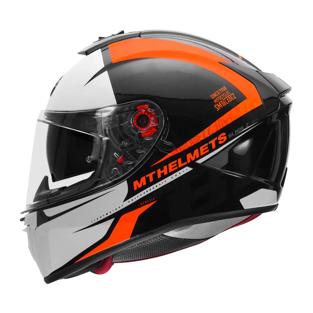 MT Blade 2 SV Genesis B14 Gloss Fluro Orange Helmet