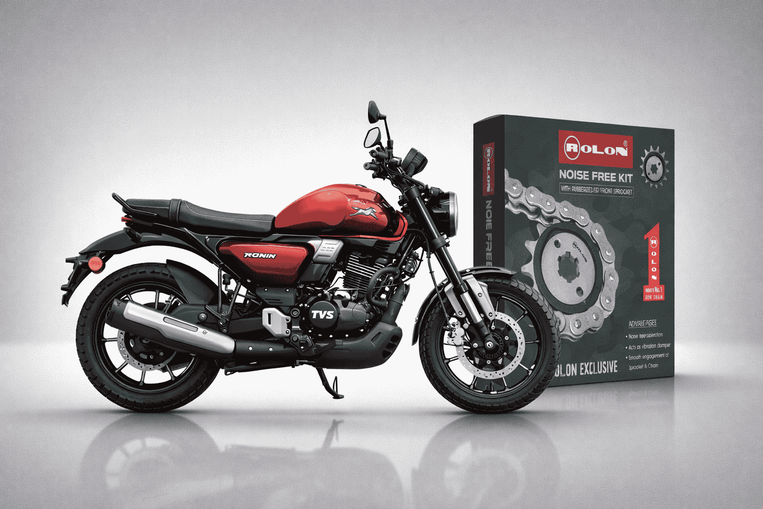 TVS Ronin Chain Sprocket Kit by Rolon